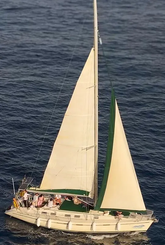 Exterior view of Edisa, a Beneteau First 45 F5 sailboat at Municipal Unit of Rhodes, Greece