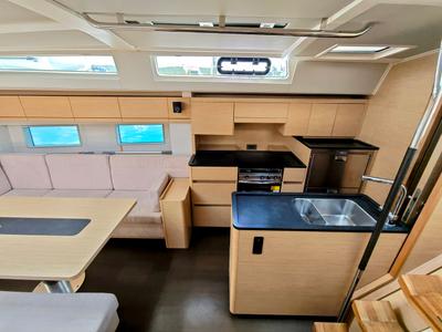Galley of Lady Ardea, a Hanse Yachts Hanse 548 sailboat at Općina Sukošan, Croatia