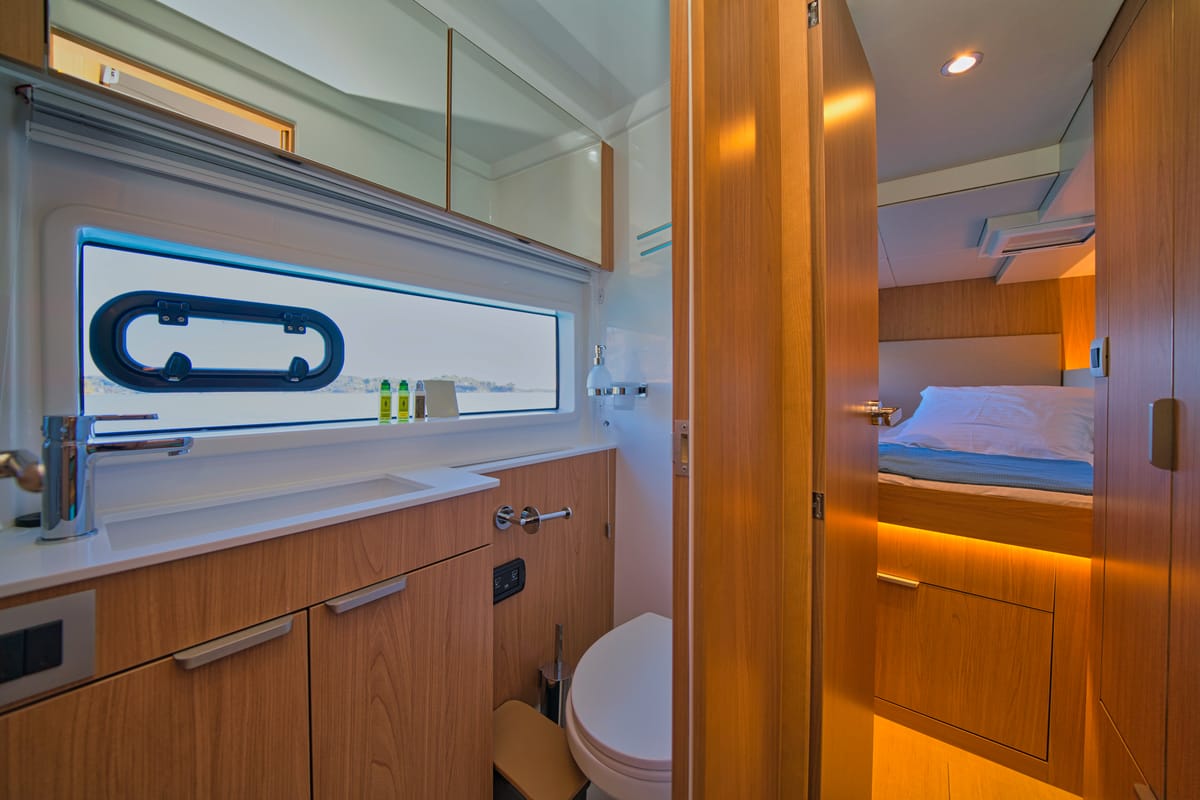 ZOIE, a Bali Catsmart catamaran at Gouvia, Greece