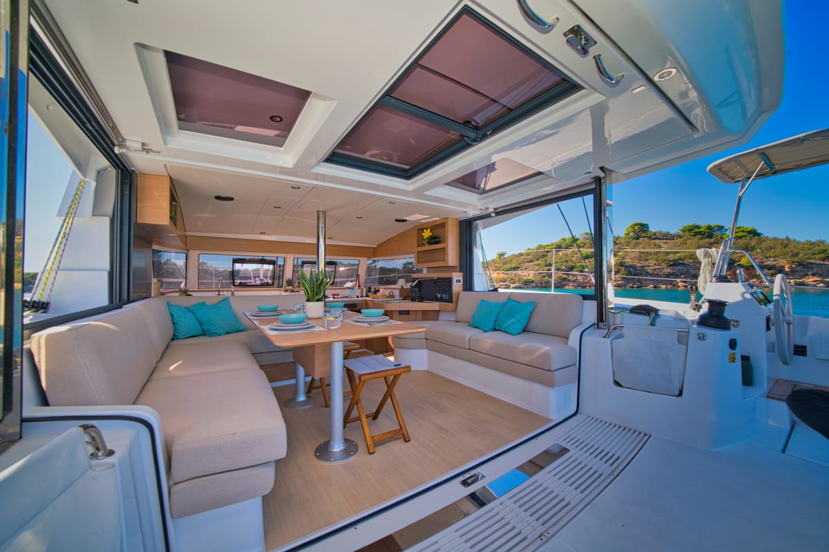 ZOIE, a Bali Catsmart catamaran at Gouvia, Greece