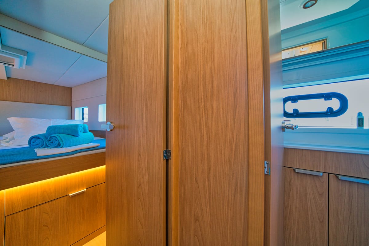 ZOIE, a Bali Catsmart catamaran at Gouvia, Greece