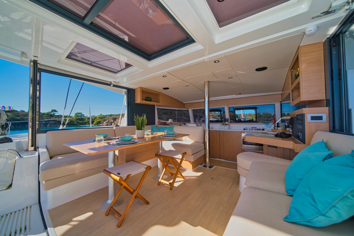 ZOIE, a Bali Catsmart catamaran at Gouvia, Greece