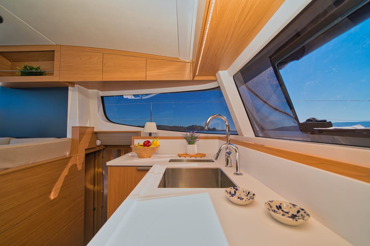 ZOIE, a Bali Catsmart catamaran at Gouvia, Greece