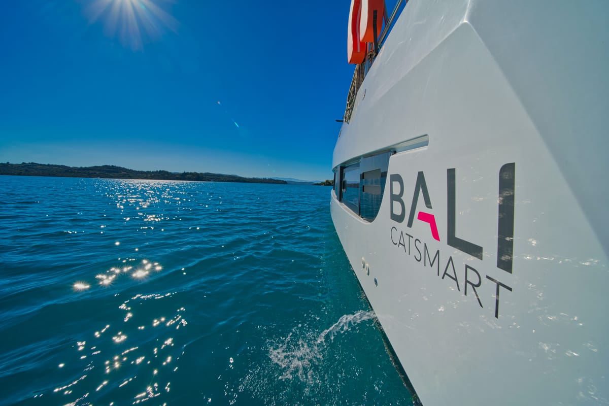 ZOIE, a Bali Catsmart catamaran at Gouvia, Greece