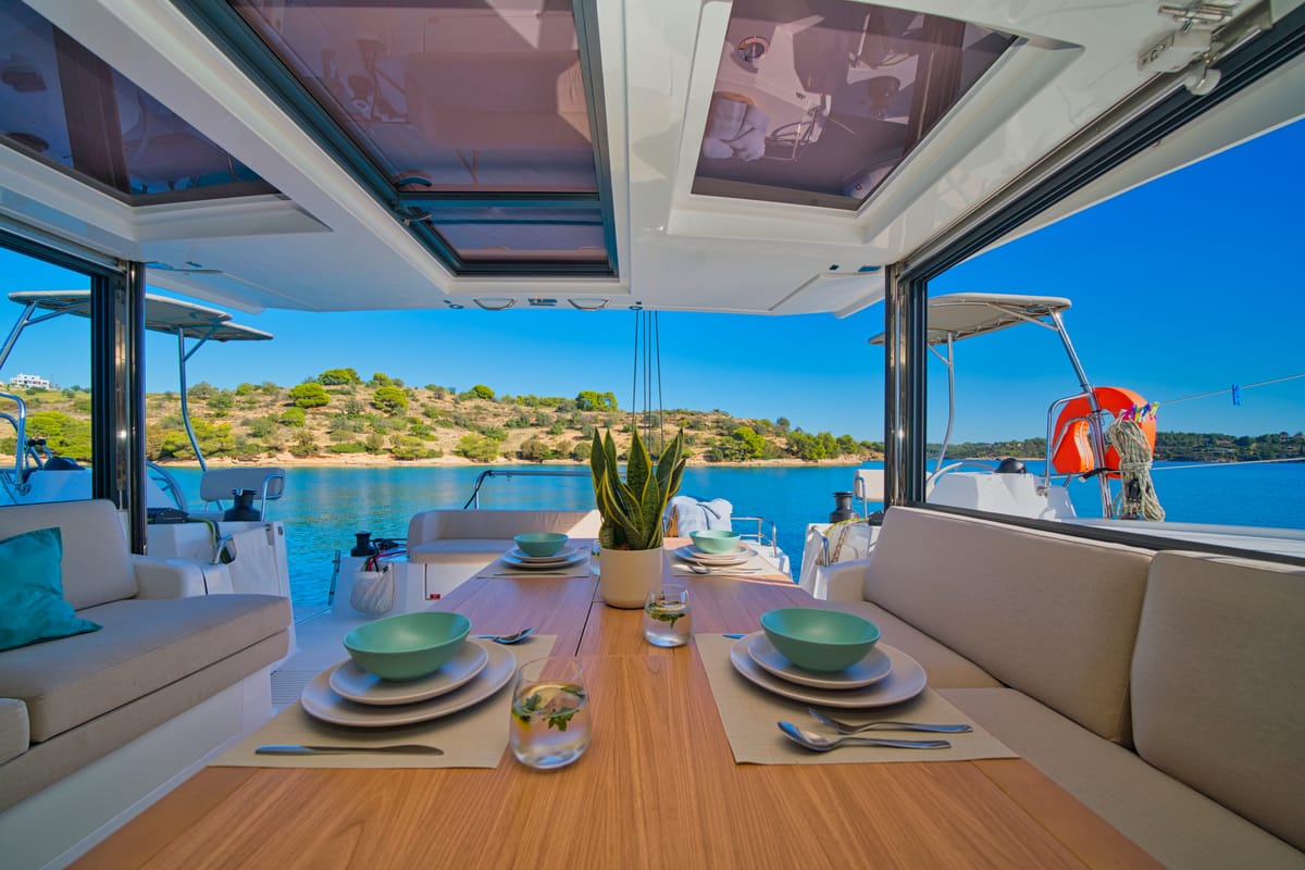 ZOIE, a Bali Catsmart catamaran at Gouvia, Greece