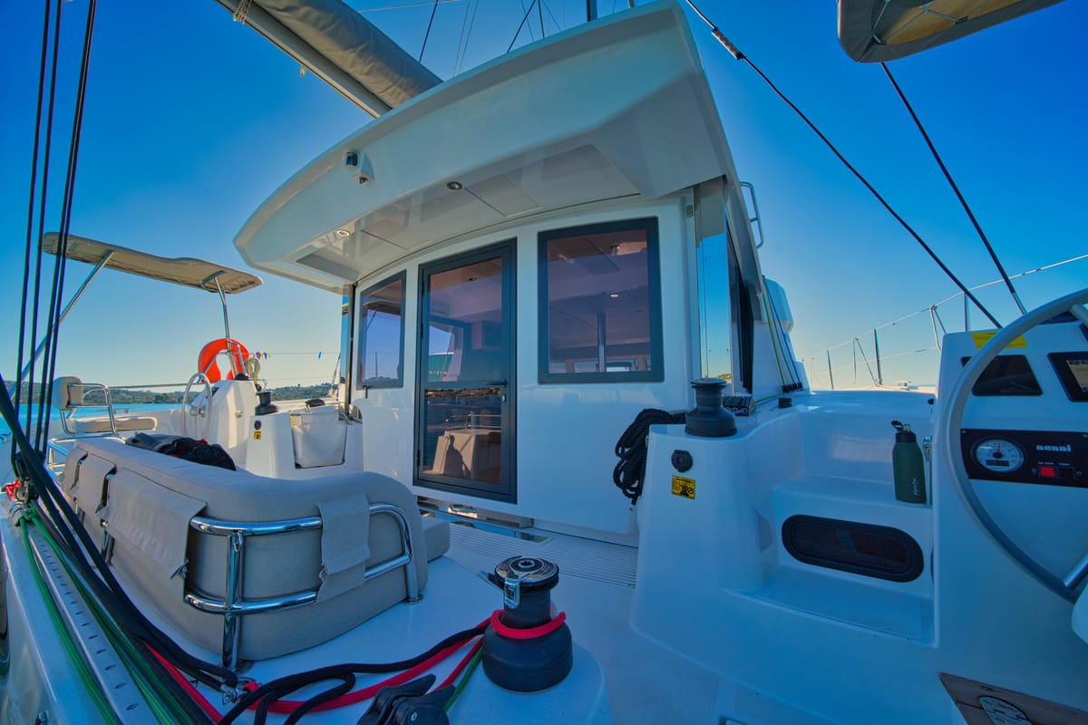 ZOIE, a Bali Catsmart catamaran at Gouvia, Greece