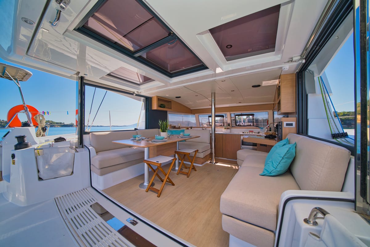 ZOIE, a Bali Catsmart catamaran at Gouvia, Greece