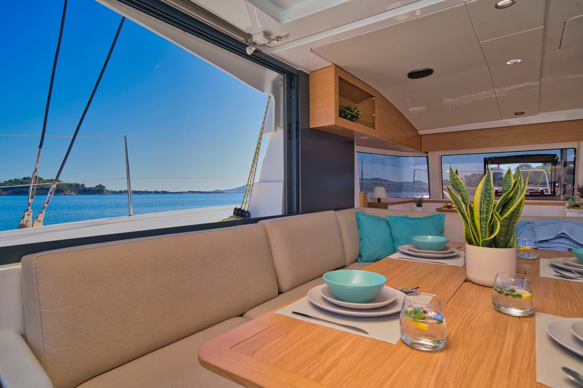 ZOIE, a Bali Catsmart catamaran at Gouvia, Greece