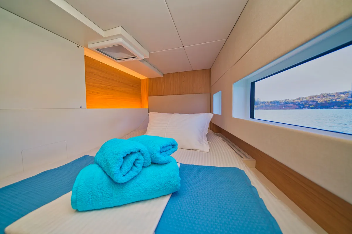 ZOIE, a Bali Catsmart catamaran at Gouvia, Greece