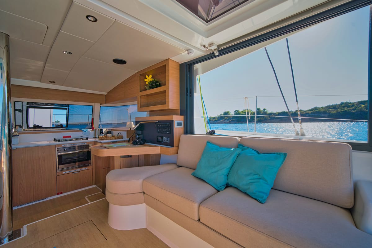 ZOIE, a Bali Catsmart catamaran at Gouvia, Greece