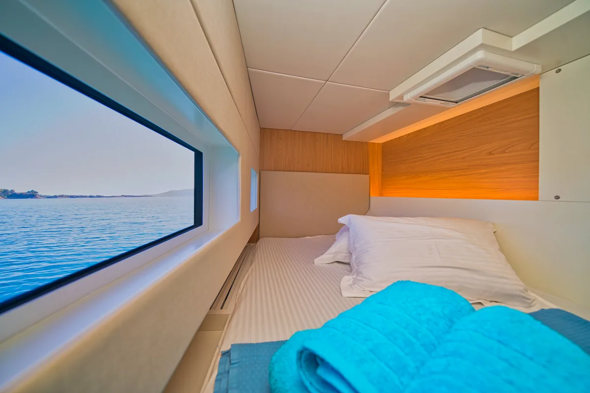 ZOIE, a Bali Catsmart catamaran at Gouvia, Greece