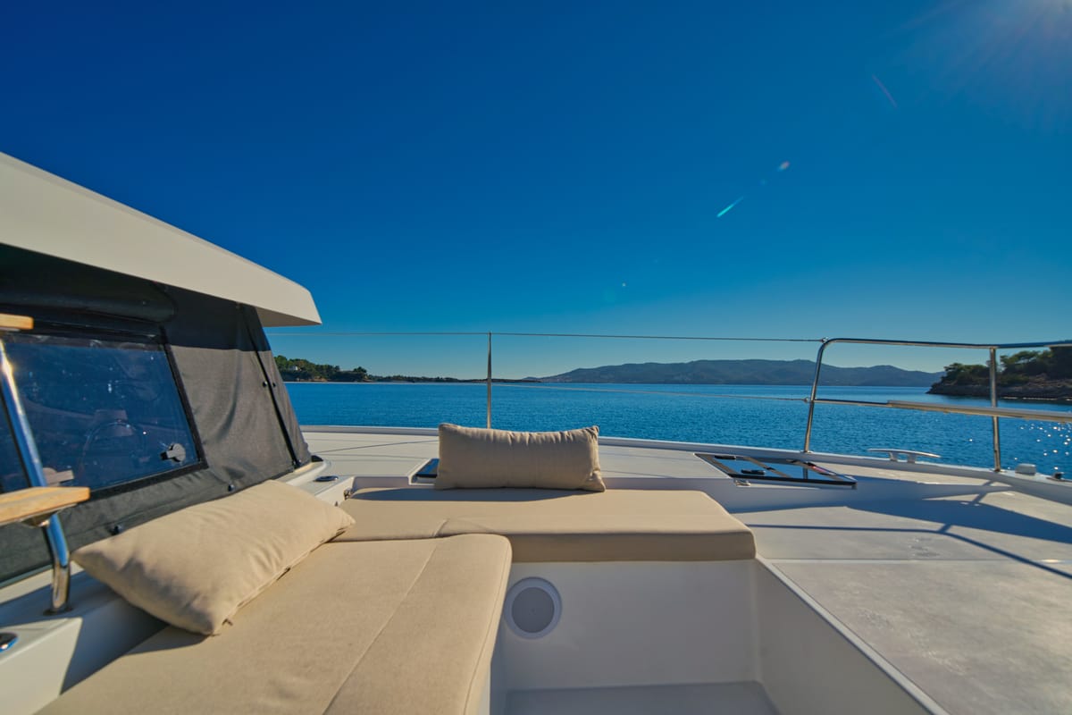 ZOIE, a Bali Catsmart catamaran at Gouvia, Greece
