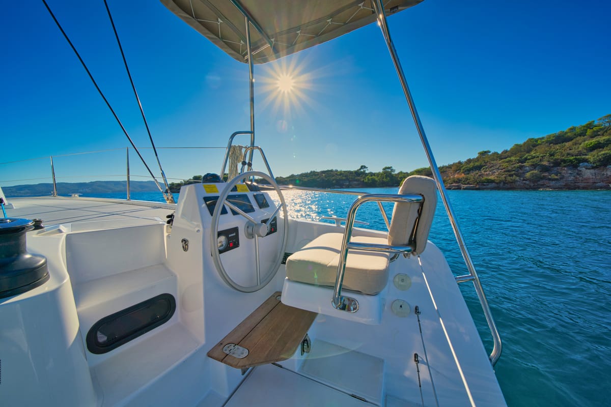 ZOIE, a Bali Catsmart catamaran at Gouvia, Greece