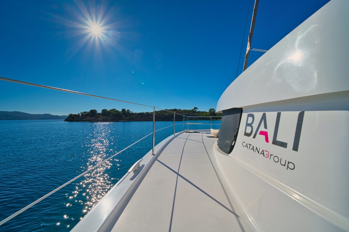 ZOIE, a Bali Catsmart catamaran at Gouvia, Greece
