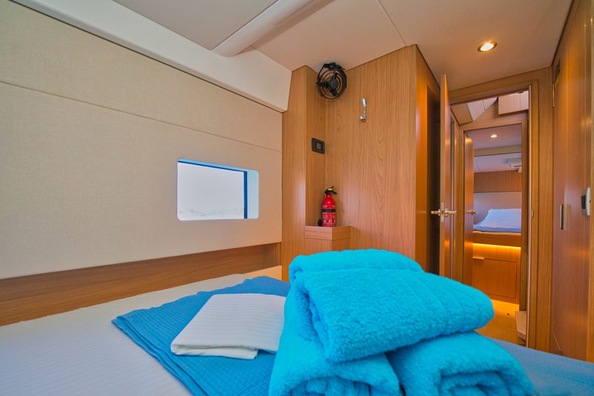 ZOIE, a Bali Catsmart catamaran at Gouvia, Greece