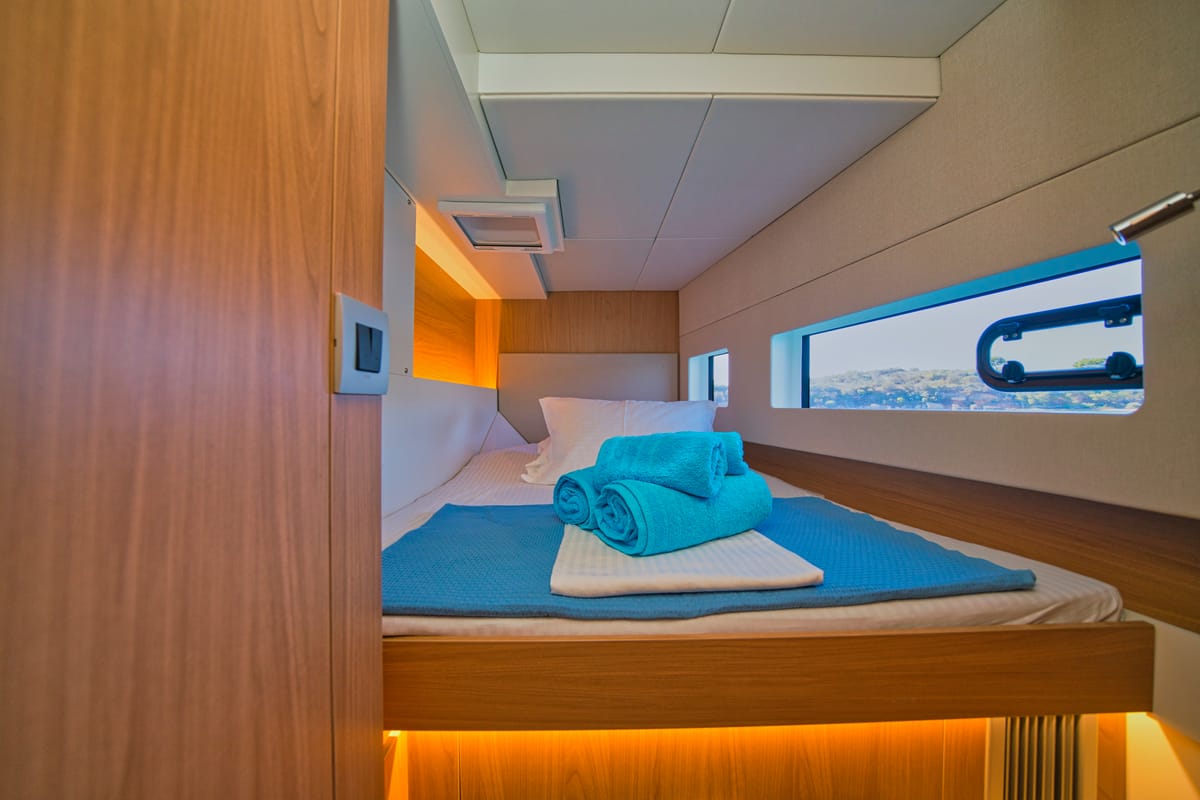 ZOIE, a Bali Catsmart catamaran at Gouvia, Greece