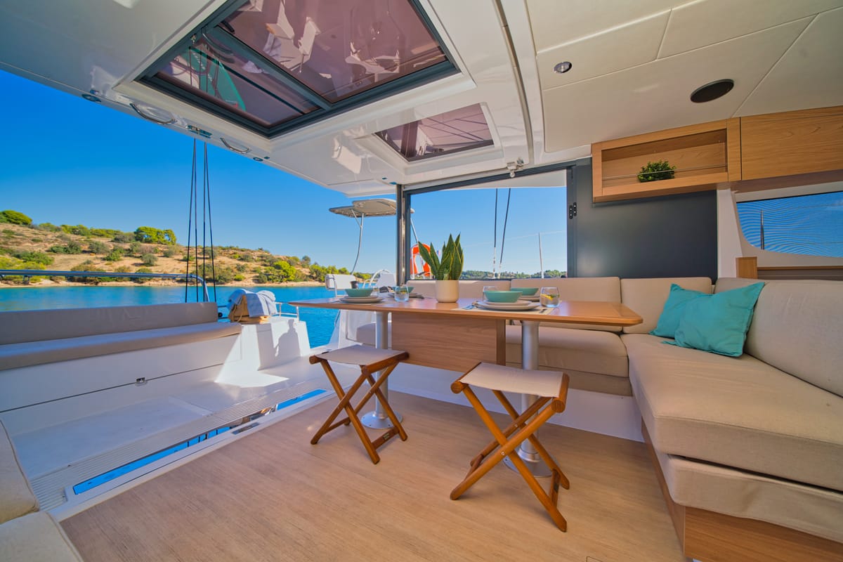 ZOIE, a Bali Catsmart catamaran at Gouvia, Greece