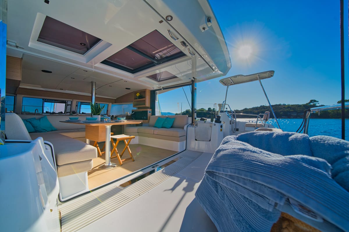 ZOIE, a Bali Catsmart catamaran at Gouvia, Greece