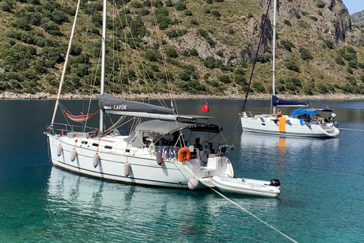 Lapin, a Beneteau Cyclades 39 sailboat at Fethiye, Turkey