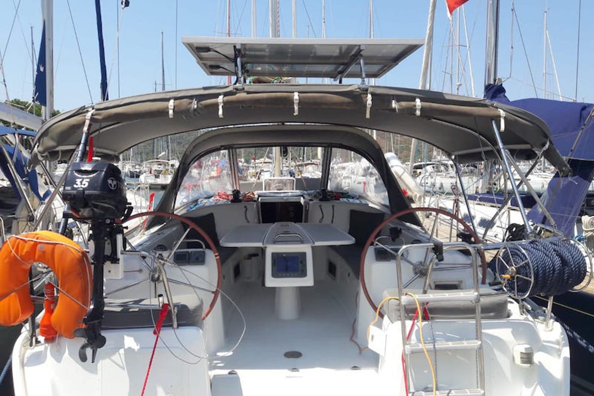 Lapin, a Beneteau Cyclades 39 sailboat at Fethiye, Turkey