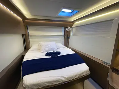 Cabin on Vi La Ut, a Lagoon 50 catamaran at Seget Donji, Croatia