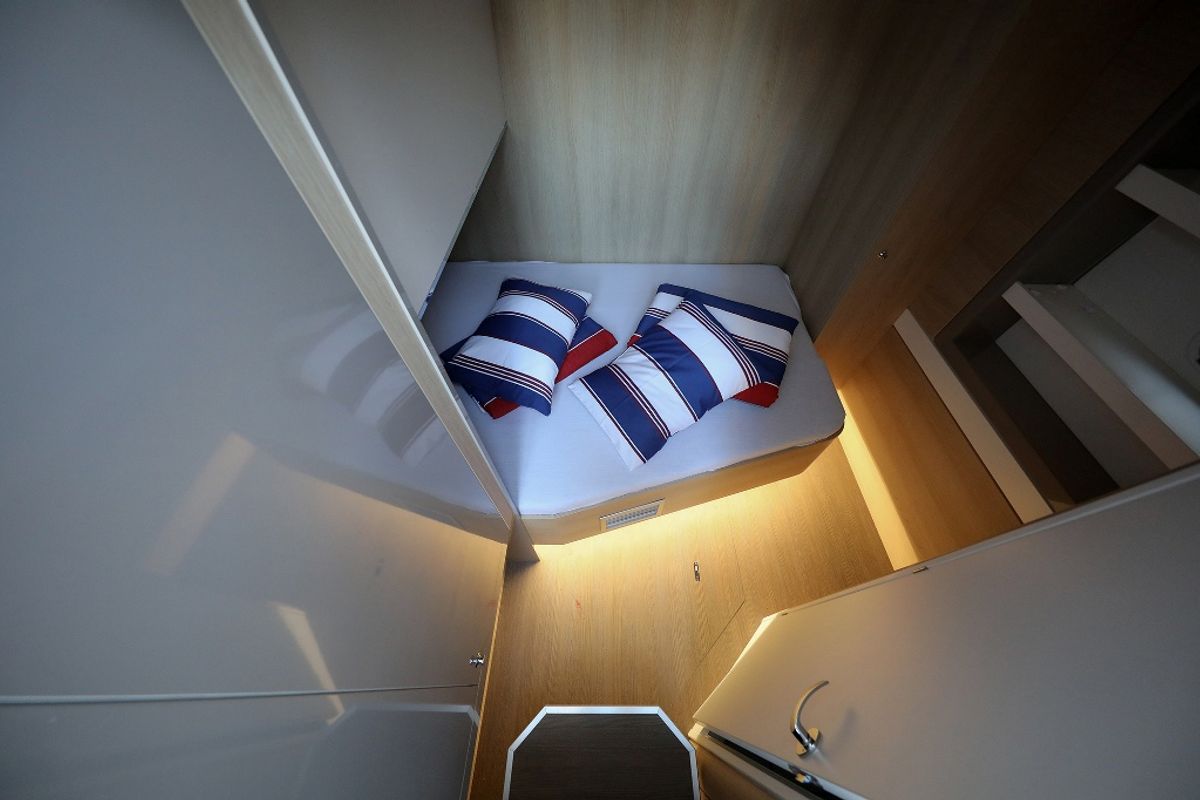 Cabin on Lalounge, a Bali 5.4 catamaran at Općina Rogoznica, Croatia