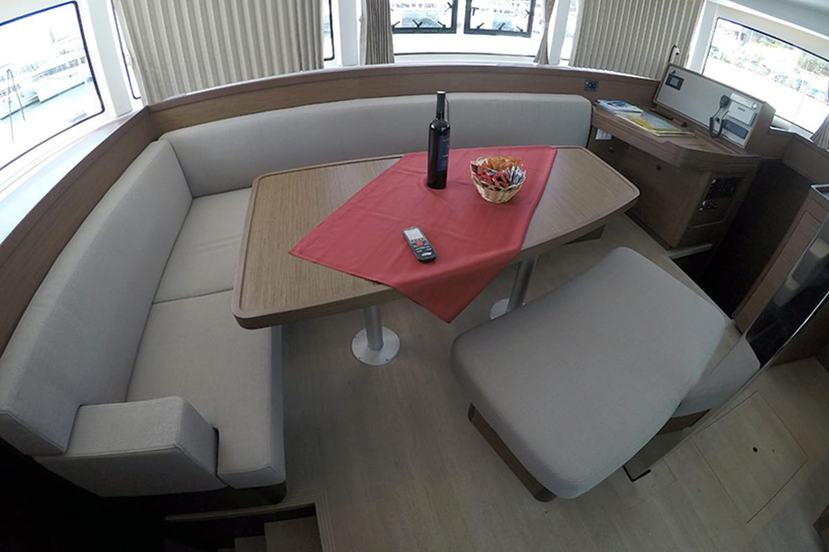 Abba, a Lagoon 42 catamaran at Grad Šibenik, Croatia
