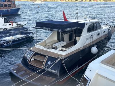 Exterior view of Classic, a Gulet Motoryacht motorboat at Kadıköy, Turkey