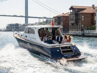 Exterior view of Classic, a Gulet Motoryacht motorboat at Kadıköy, Turkey