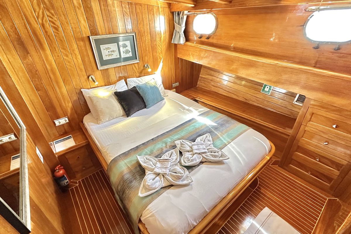 Cabin on Parss, a Custom Made Parss yacht at Bodrum, Turkey