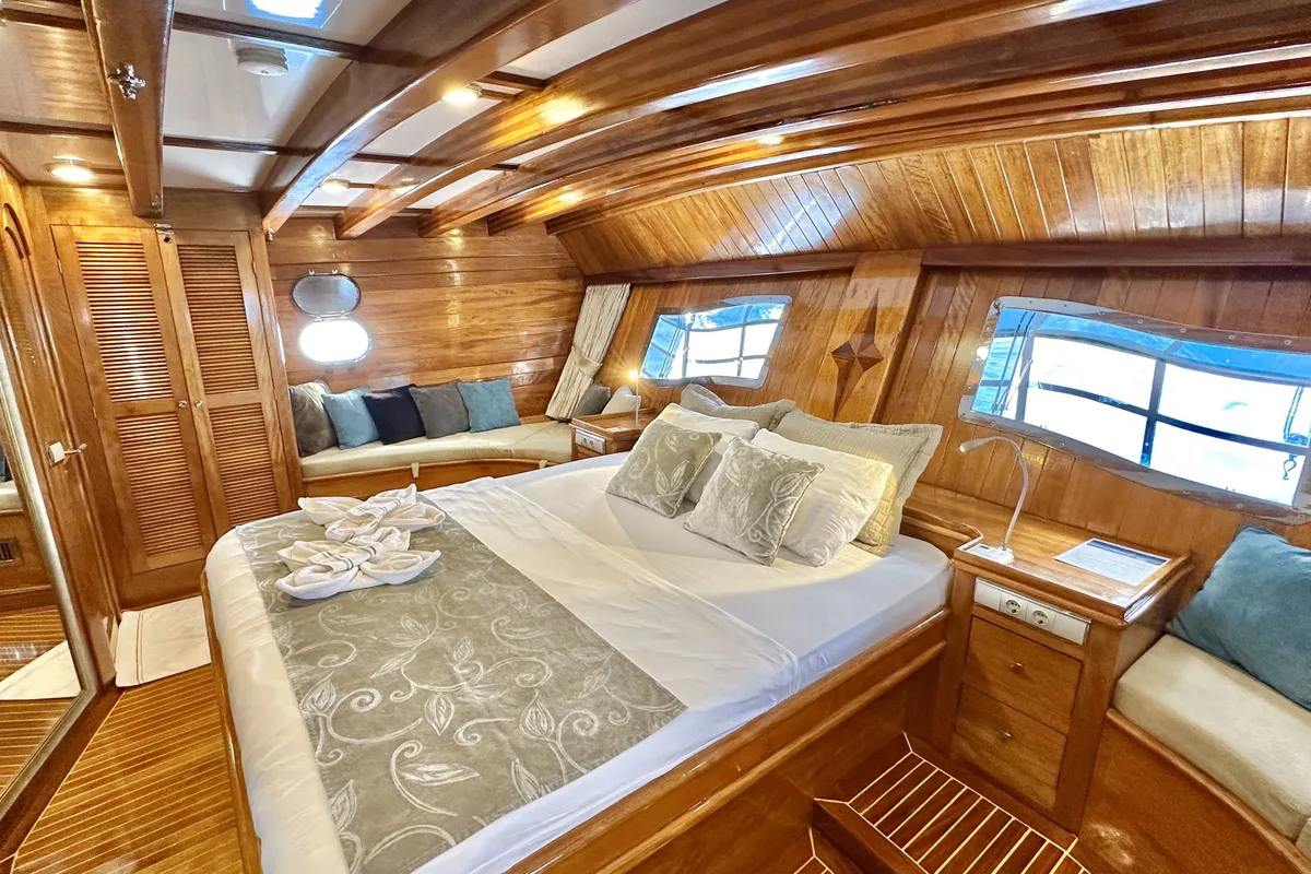 Cabin on Parss, a Custom Made Parss yacht at Bodrum, Turkey