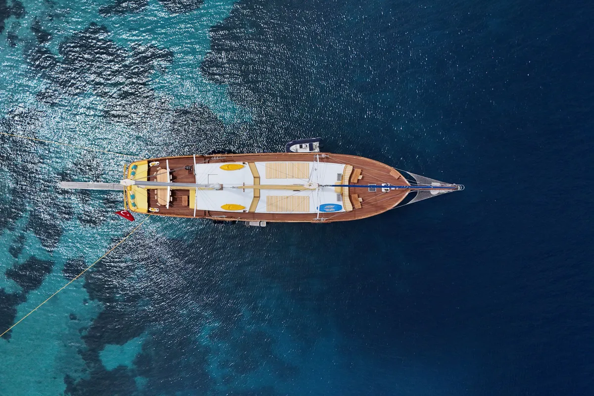 Exterior view of Parss, a Custom Made Parss yacht at Bodrum, Turkey