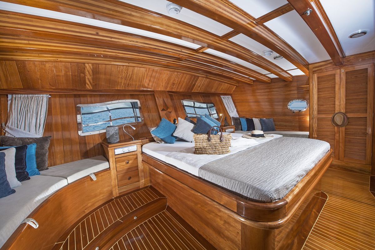 Cabin on Parss, a Custom Made Parss yacht at Bodrum, Turkey
