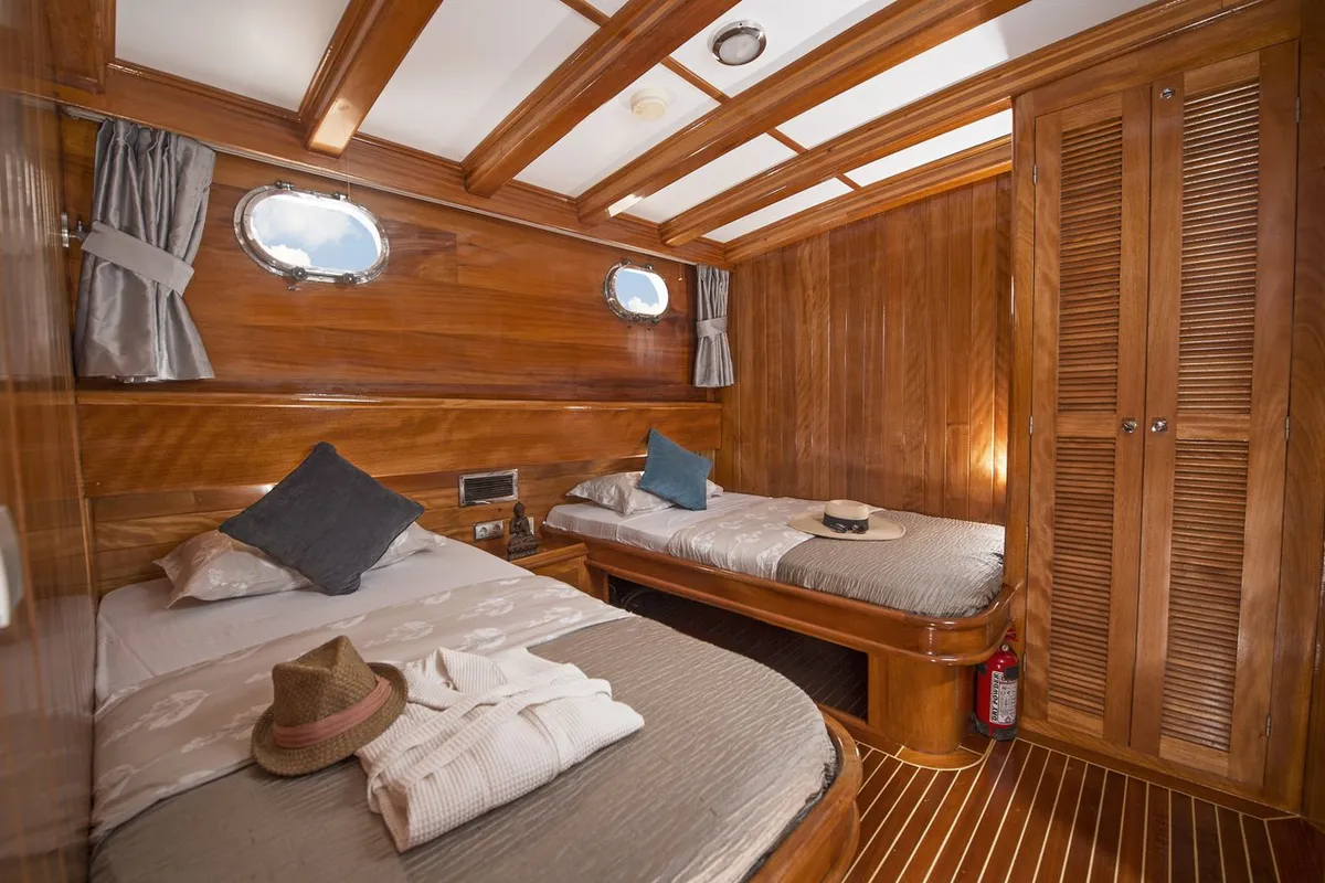 Cabin on Parss, a Custom Made Parss yacht at Bodrum, Turkey