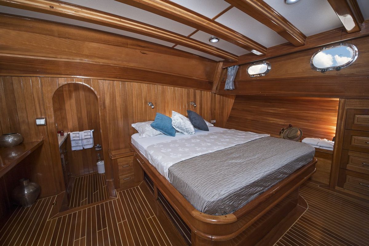 Cabin on Parss, a Custom Made Parss yacht at Bodrum, Turkey