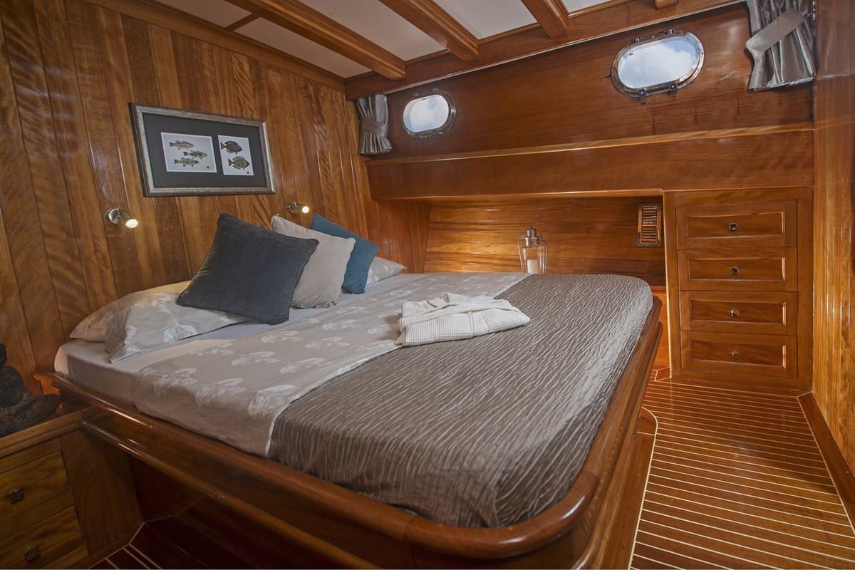 Cabin on Parss, a Custom Made Parss yacht at Bodrum, Turkey
