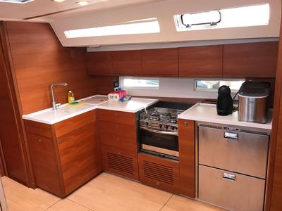 Galley of Lia Of Sweden, a More Boats More 55 sailboat at Grad Kaštela, Croatia