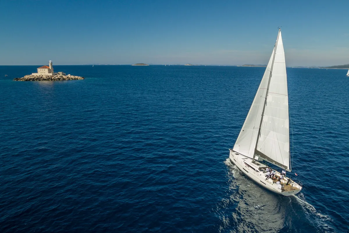Exterior view of Lia Of Sweden, a More Boats More 55 sailboat at Grad Kaštela, Croatia