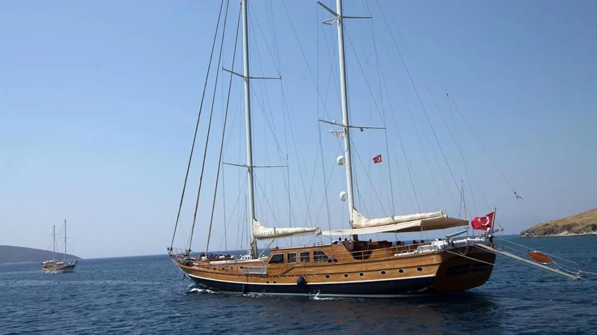 Exterior view of Carpe Diem 5, a Unknown Carpediem 5 sailboat at Bodrum, Turkey