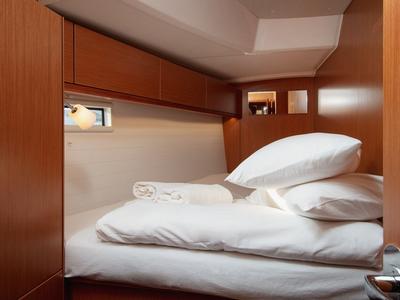 Cabin on Solarić, a Bavaria Cruiser 46 sailboat at Split, Croatia