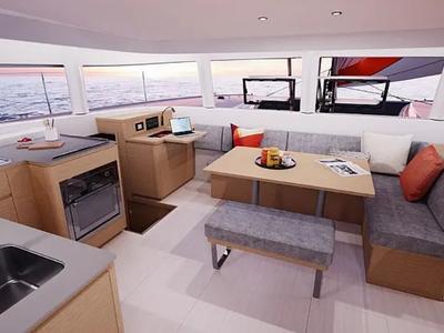 Salon of Nicolas, a Excess 14 catamaran at Municipal Unit of Lefkada, Greece