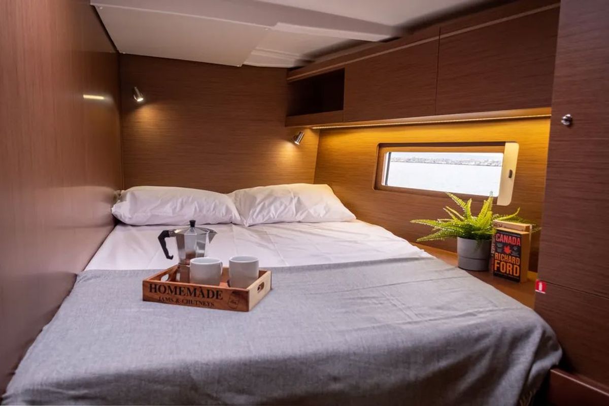 Cabin on LFK-51.1, a Beneteau Oceanis 51.1 sailboat at Municipal Unit of Lefkada, Greece