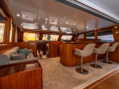 Salon of Lucky You, a Gulet Custom built 183 yacht at Bodrum, Turkey