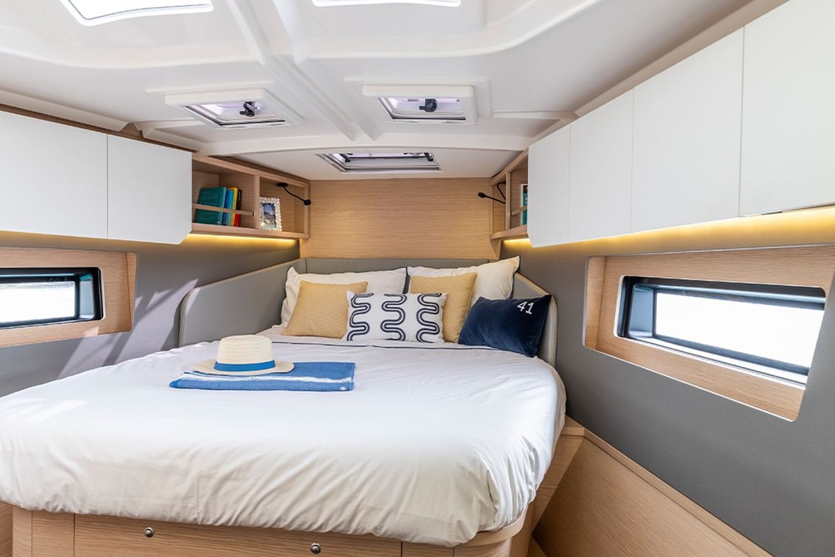 Cabin on Madona, a Dufour 41 sailboat at es Jonquet, Spain