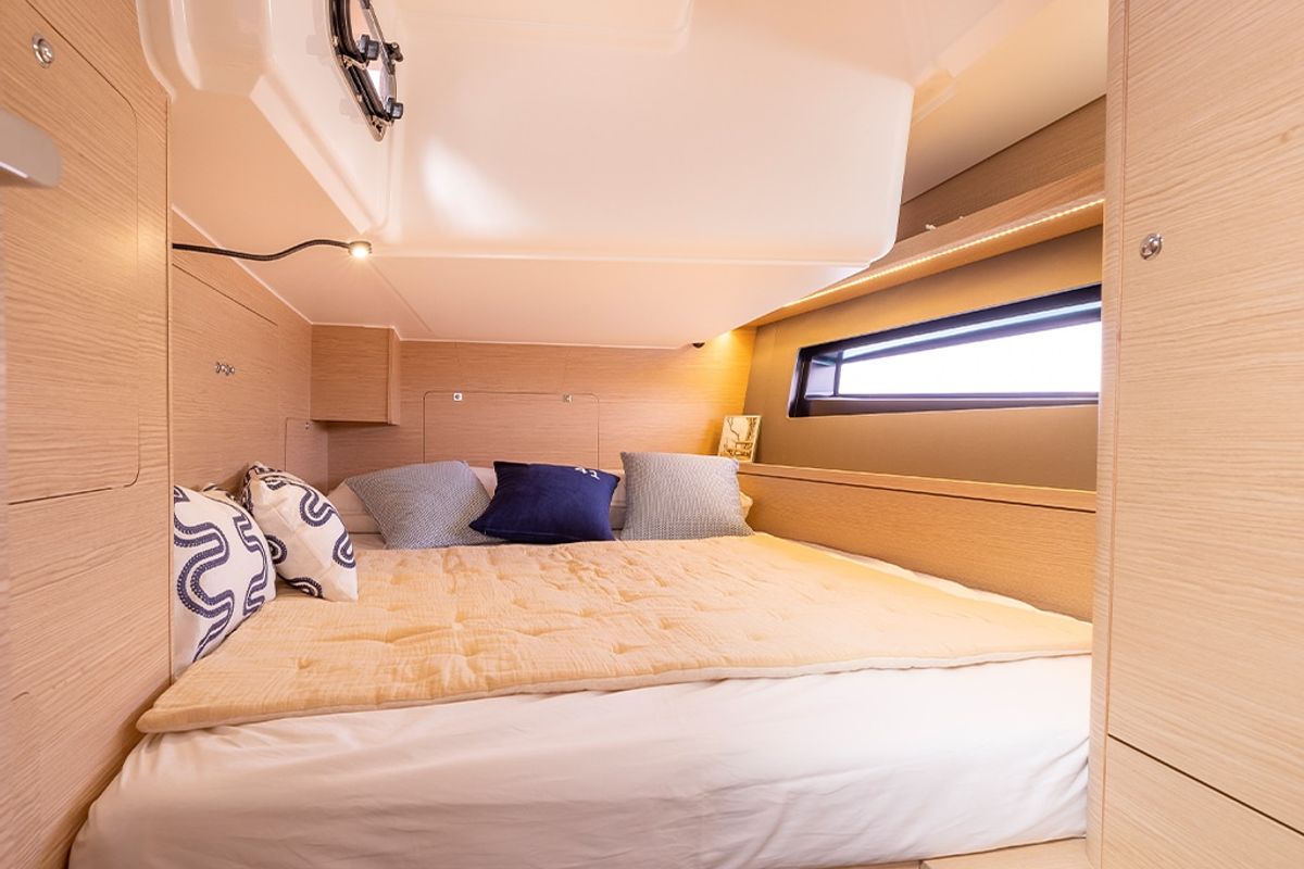 Cabin on Madona, a Dufour 41 sailboat at es Jonquet, Spain