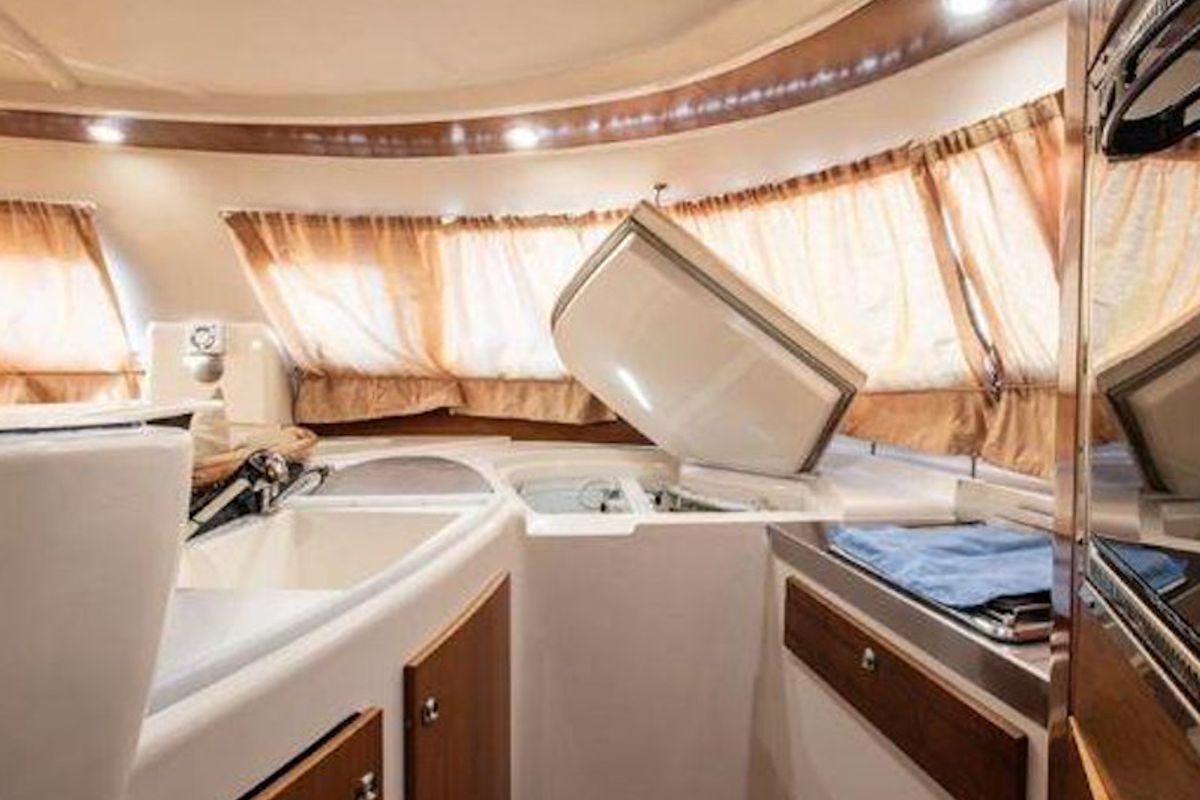 Galley of Hyera, a Fountaine Pajot Bahia 46 catamaran at Palermo, Italy