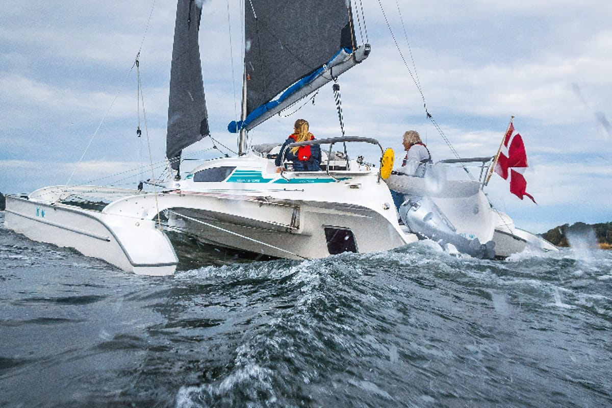 Exterior view of Kalmos, a Quorning Yachts Dragonfly 28 sailboat at Toulon, France