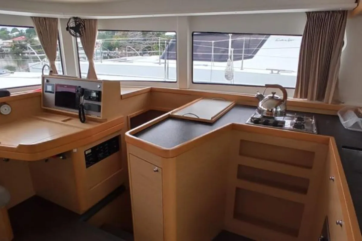 Galley of Taina, a Lagoon 42 catamaran at Le Gosier, France