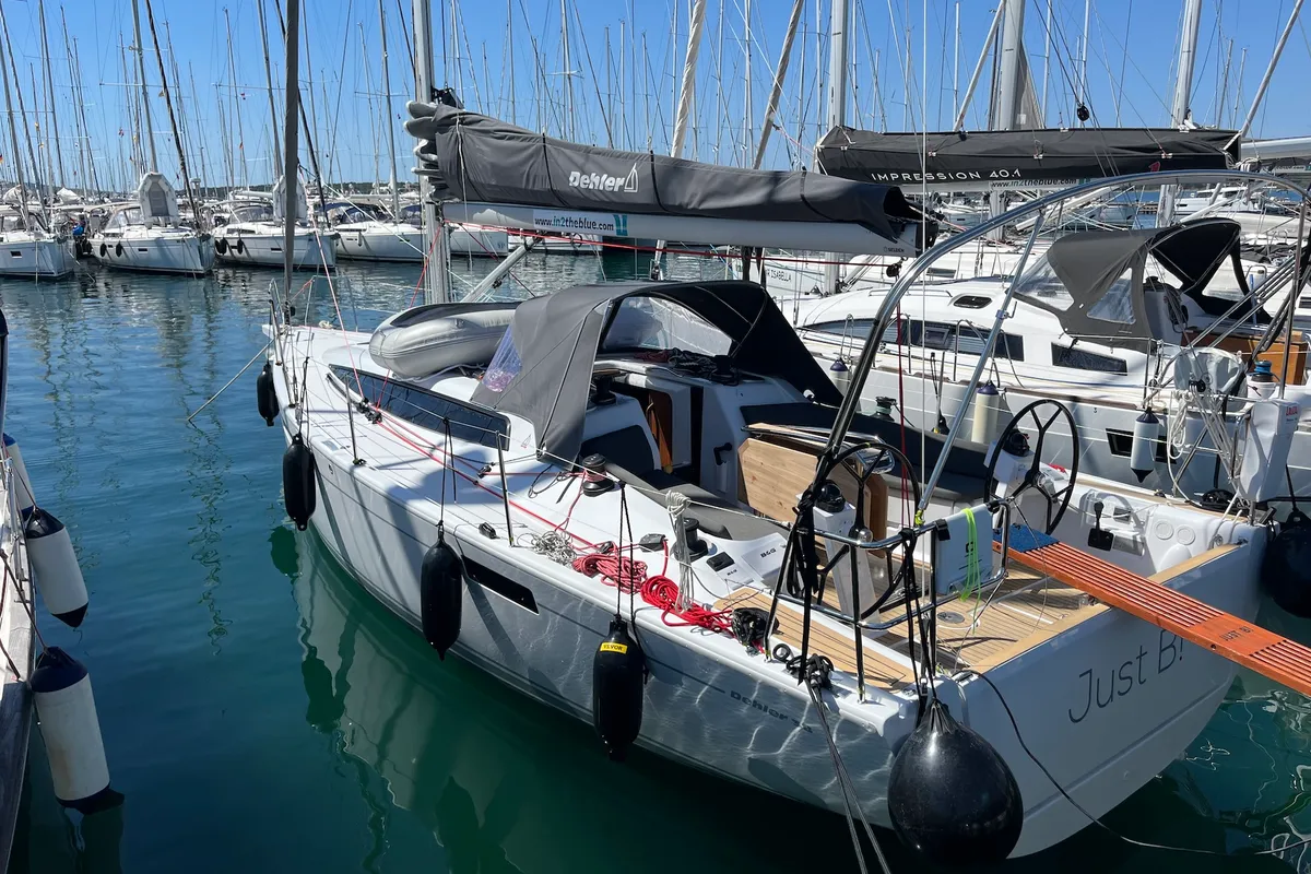 Just B!, a Dehler 38 SQ sailboat at Punat, Croatia