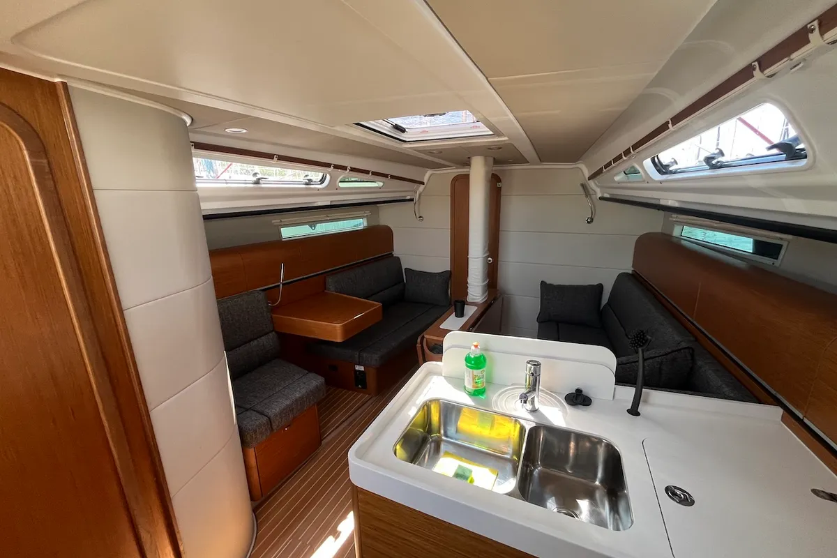Just B!, a Dehler 38 SQ sailboat at Punat, Croatia